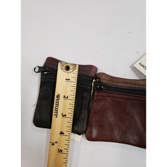 Tiger Moon Bag Mens One Size Black/Brown 4-Pack Organizer Travel Zipper Handbag - Picture 6 of 9